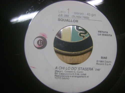 Squallor chi stasera - lo,