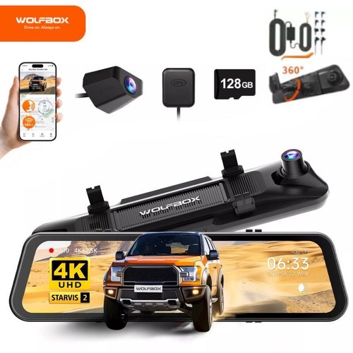 Wolfbox g900pro specchio - 4k,