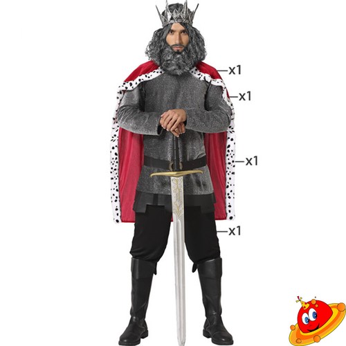 Costume uomo medievale - re, tg