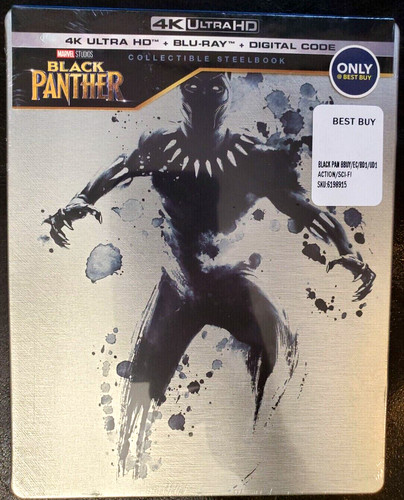 Black panther steelbook - panther, 4k