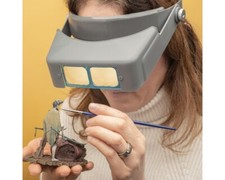 ModelCraft Visiera professionale con lenti di ingrandimento POP1765 modellismo