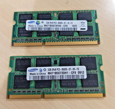 Kit Ram 4Gb (2Gb x2) Samsung 2GB Pc3 8500S Ddr3 SoDimm
