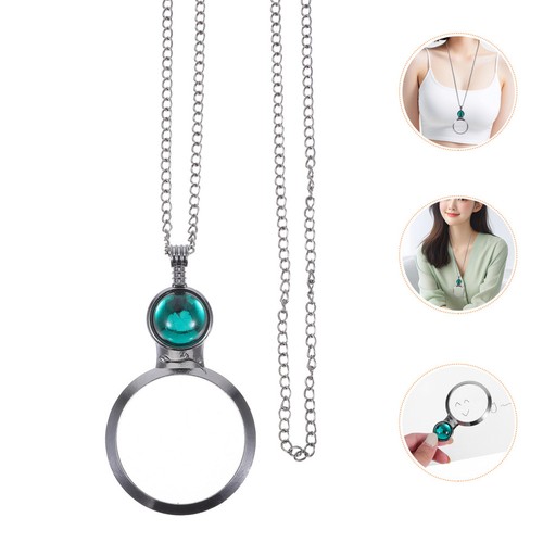 Collana ciondolo lente di - collana,