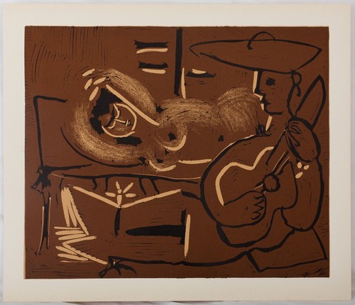 Pablo picasso femme couchée - :,