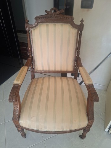 Poltrona vintage legno e - vintage,