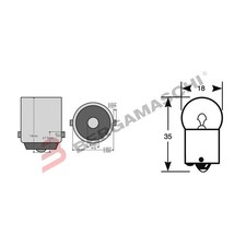 SCATOLA 10PZ LAMPADE LAMPADINE 12V 10W BA15S R10W PER FRECCE MOTO