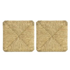 Kit 2 pz Ricambio Seduta 901 Paglia Naturale Telaio Fondo per Sedia Pisa 37x37cm