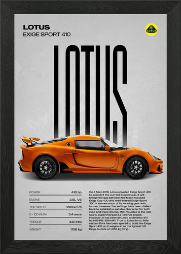 Poster lotus exige - poster,