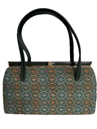 Borsa mano vintage verde - borsa, a
