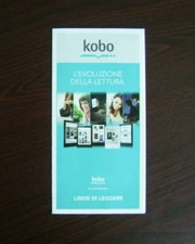 Catalogo KOBO 2013 Touch Glo Aura ARC 7 Mondadori dépliant brochure libri eBOOK