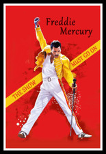 Poster Freddy Mercury The Show Must Go On stampa e stampe su tela senza cornice