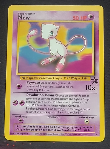 Pokemon mew black star promo - black, 8