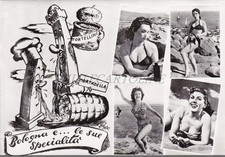 BOLOGNA - E ...Le sue Specialità, Cartolina 1958 Donne in costume da bagno