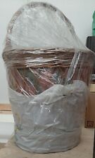 CESTO di VIMINI con fodera interna di tessuto INCELLOFANATO