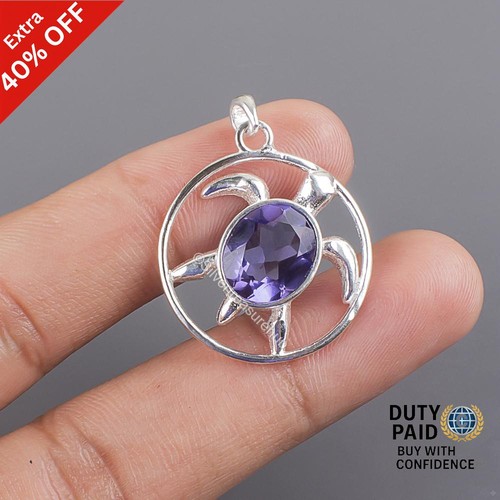 Ciondolo iolite stone - stone, argento
