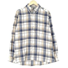 Camicia Vintage Camel Active In Flanella Da Uomo A Maniche Lunghe Qb5 Taglia M