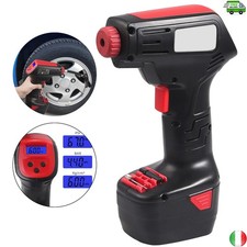 Compressore d'Aria per Auto Senza Fili Gonfiatore 12V Display LCD per Pneumatici