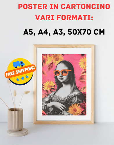 Stampa pop art - gioconda,