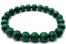 Bracelet Pierres Naturelles Malachite Qualité AAA - Favorise La Confiance En Soi