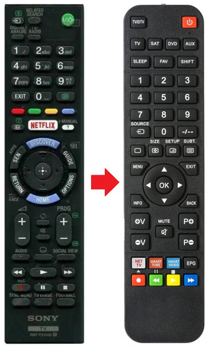 Telecomando adatto per - , sony