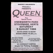 Queen Knebworth Park 1986
