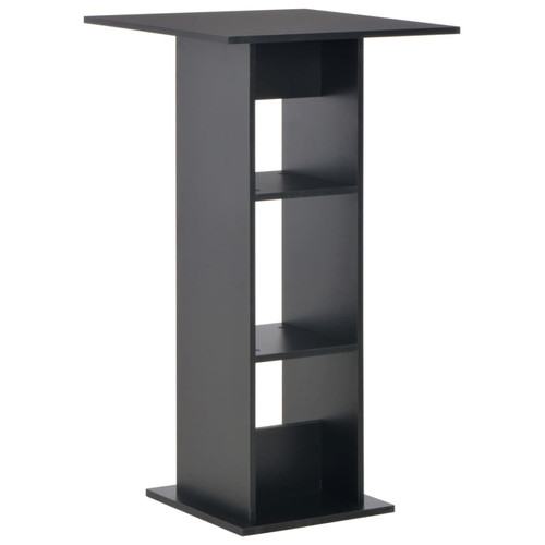 Tavolo bar nero - nero, 60x60x110cm