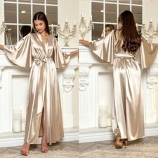 Satin Robe Set Sexy Women