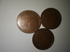 Monete  5 centesimi rare  1999 2006 2000