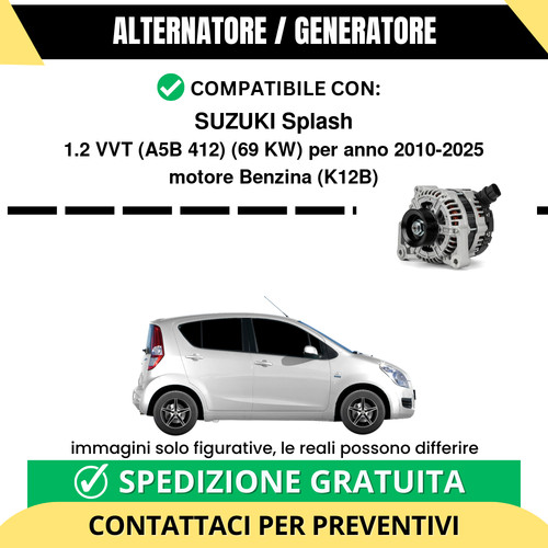 Alternatore suzuki splash - alternatore, 1.2