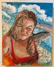 Dipinto ad olio Beach Day