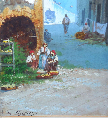 Antico dipinto italiano xix - antico,