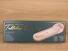 SET DA BOWLING DA TAVOLO SUPER STRIKE TRI COASTAL in legno miniatura gioco di