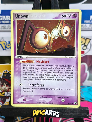 Pokemon unown holo rara - unown, n/28