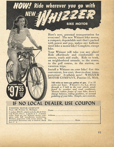 Kit motore bici whizzer - motore,