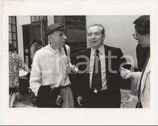 1985 ca COSTUME ITALIA - Eugenio PEGGIO con Ernesto TRECCANI *Foto