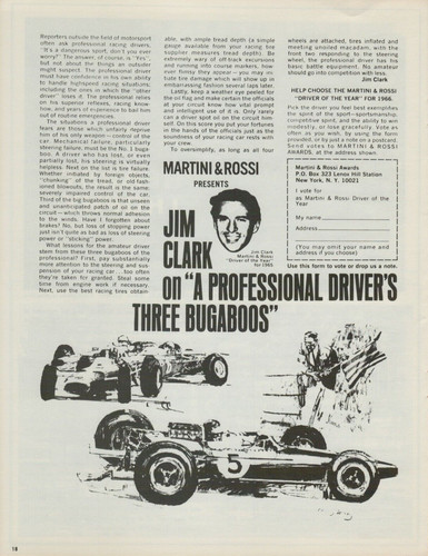 1966 martini rossi jim clark - &,