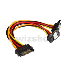 Cavo Sdoppiatore Alimentazione SATA S-ATA da 1x SATA a 2x SATA 90° adattatore