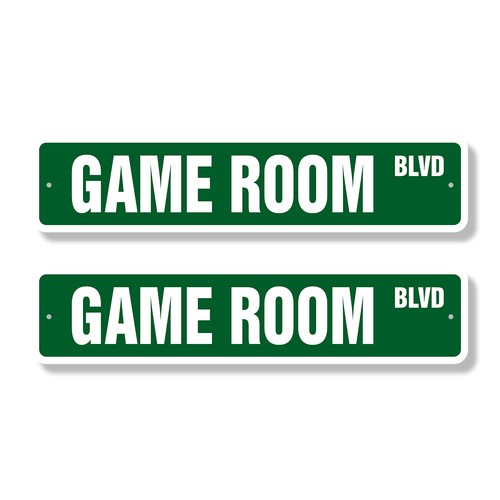 Game room cartello - room, stradale