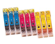 9 cartucce stampante per Canon