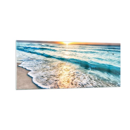 Quadro vetro 100x40cm mare - su,