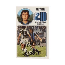 Giampiero Marini Figurina Autografata Signed Sticker Inter Panini 1976 – 1977