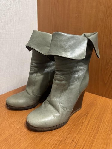 Stivali donna kenzo pelle kaki - pelle,