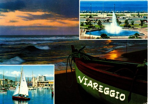 Cartolina epoca viareggio - d'epoca,