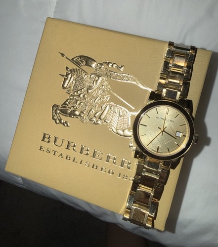 Gold women burberry watch - gold,