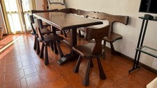 Tavolo + Dispensa + Divano + Tavolino + Sedie + Panca Legno Massello