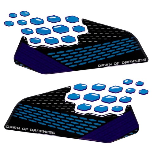 Ginocchiere moto icon blue - icon,