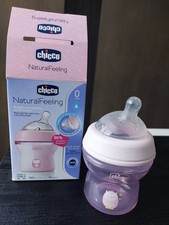 Chicco Natural Feeling Biberon Anticolica 0 Mesi + da 150 ml, Biberon con Tettar