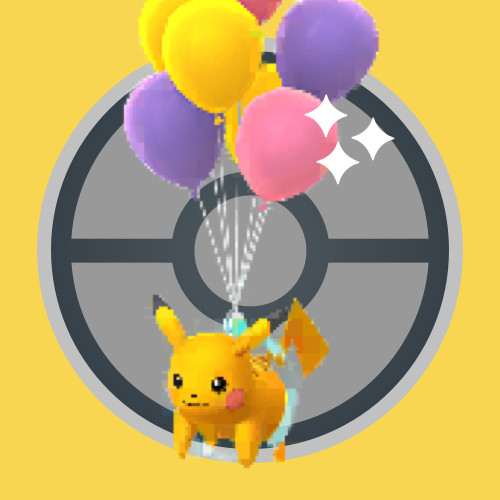 Shiny pikachu flying - pikachu, (flying