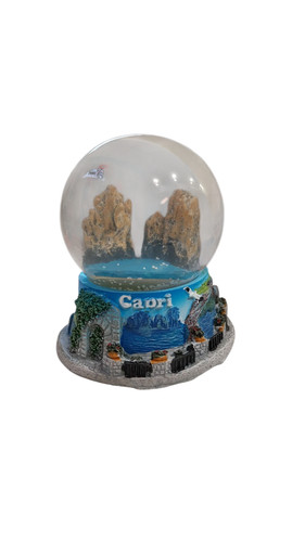 Sfera vetro con neve capri - vetro,