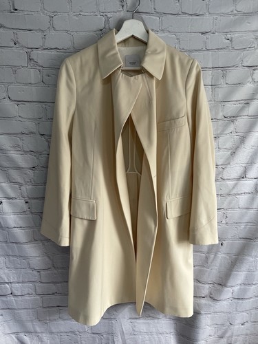 Trench cappotto agnona ecrù - trench,